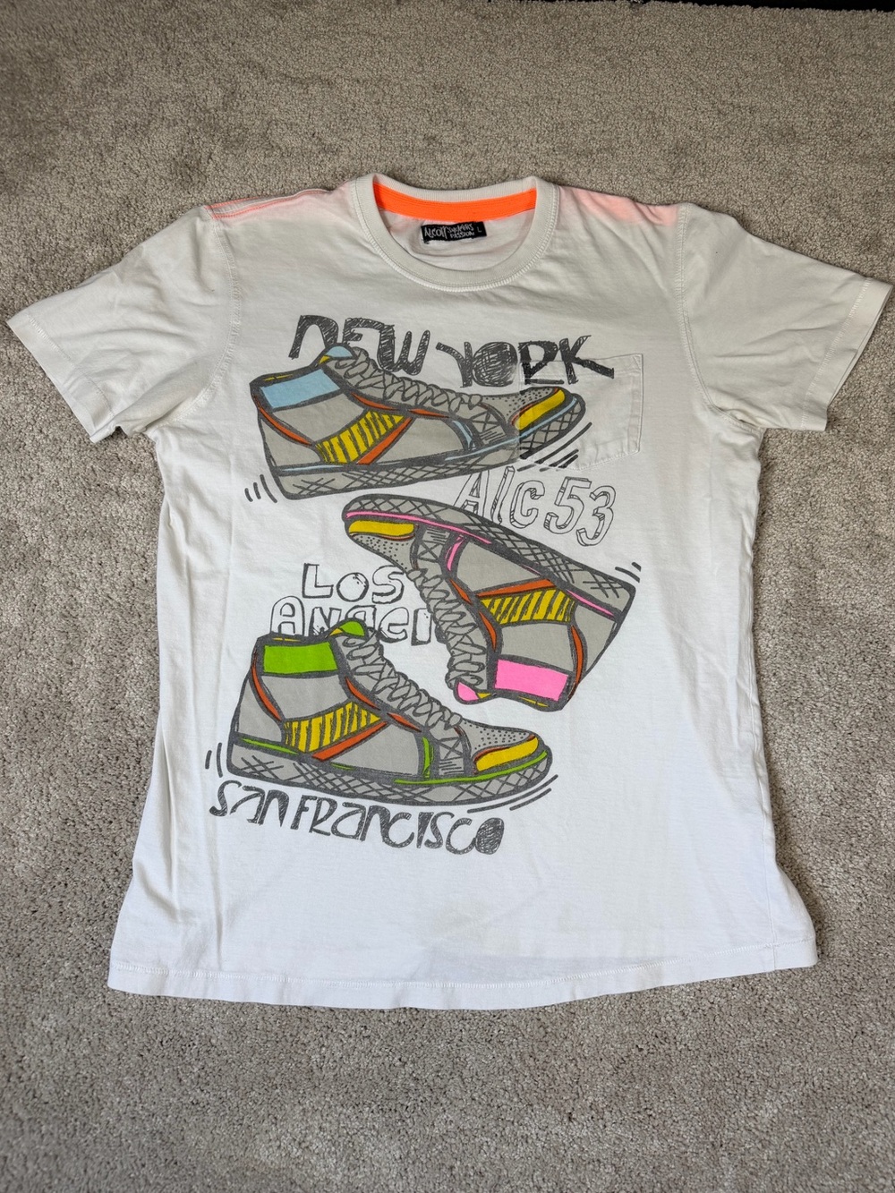 Vintage Alcott‎ Sneakers Passion Tshirt Women’s Size Large